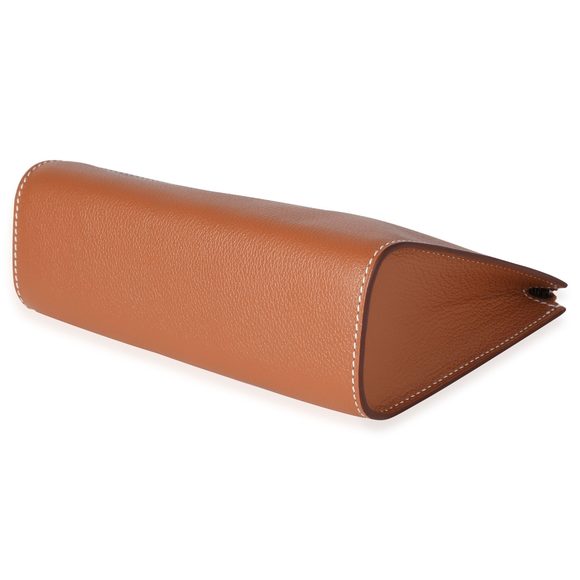 Hermès Verso Gold & Malachite Evercolor Zipengo Toiletry Pouch PM PHW - Picture 5 of 7